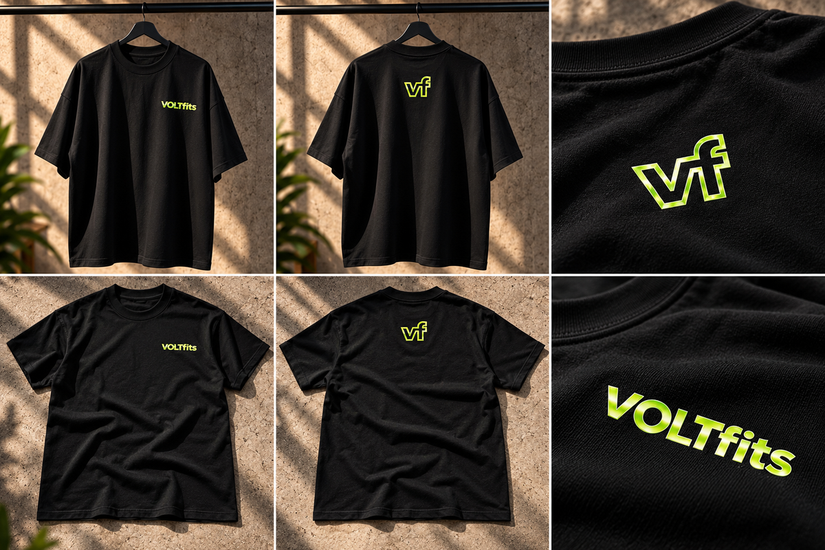 Unisex Energise Tee - Black
