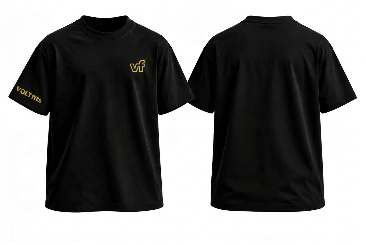 Shock Tee with gold logos