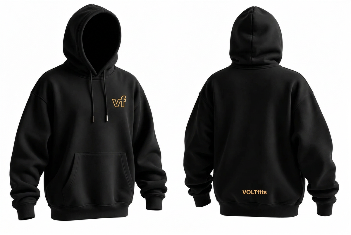Pulse Hoodie with gold VF on the front left chest