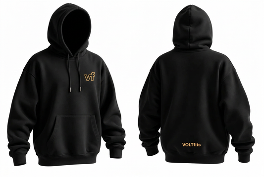Pulse Hoodie with gold VF on the front left chest